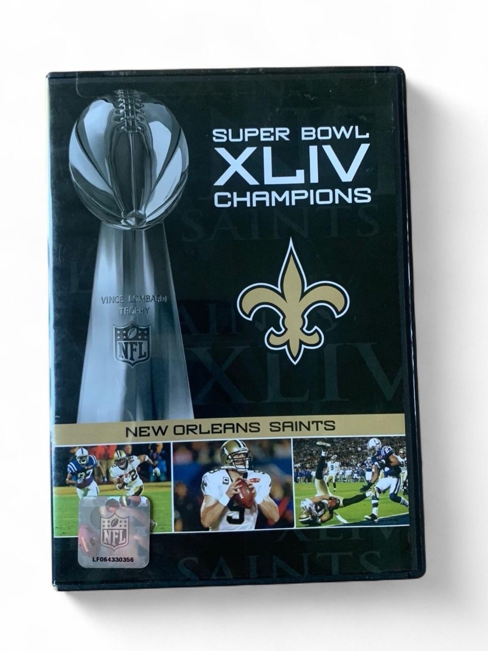 New Orleans Saints Super Bowl XLIV Champions DVD - Black & Gold